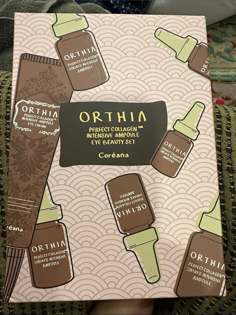 ORTHIA Perfect Collagen Intensive Ampoule Eye Beauty Set - Pink & Brown
